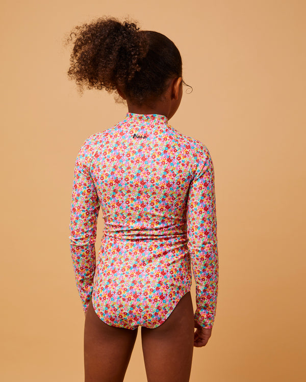 VIVIANA - RASHGUARD, PETITES FLEURS MULTI COULEURS