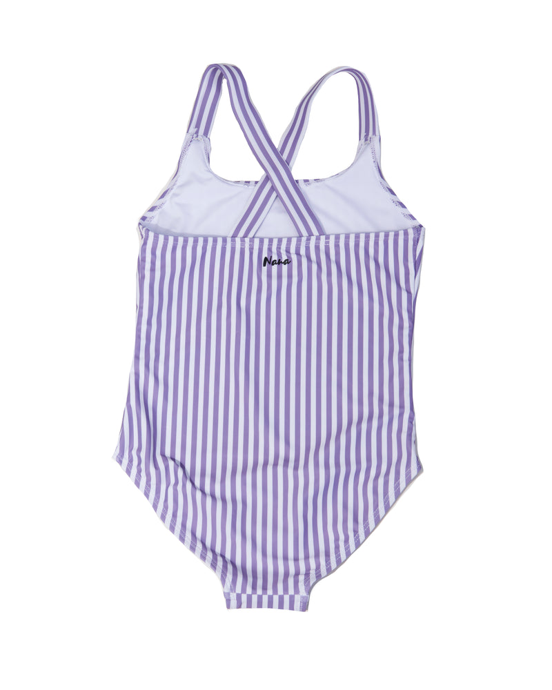 Charlotte one piece lilac stripes / Maillot une-pièce Charlotte rayures lilas