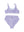 2 pieces swimsuit Geneviève lilac stripes