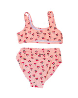 2 pieces swimsuit Geneviève cherry / Maillot de bain Geneviève deux pièces cerises