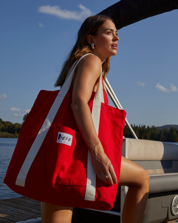 SANDY - OVERSIZE BAG, RED