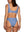 GENEVIÈVE - BIKINI TOP, BLUE DIAGONAL LINES