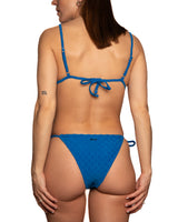 Sophie bikini bottom blue checkered / Bas de bikini Sophie damier bleu