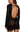 Black crochet long sleeve dress