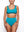 Geneviève bikini bottom teal textured