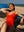 ANNE - ONE-PIECE SWIMSUIT, TANGERINE LARGE RIB