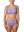 GENEVIEVE - BIKINI TOP, STRAWBERRIES AND  FLOWERS SHINY