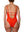 ANNE - ONE-PIECE SWIMSUIT, TANGERINE LARGE RIB