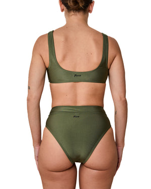 GENEVIEVE - HAUT DE BIKINI, VERT KHAKI BRILLANT