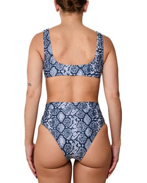 GENEVIEVE - BIKINI TOP, GREY PYTHON