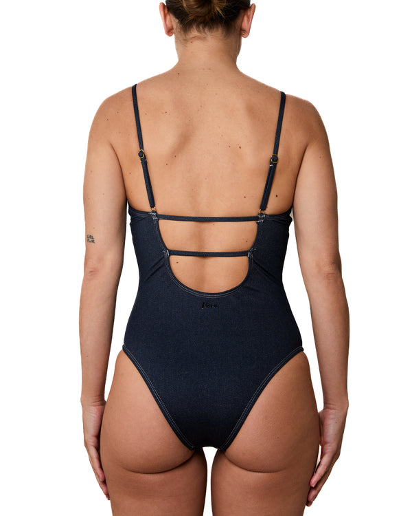 ANNE - ONE-PIECE SWIMSUIT, DENIM