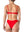 LIZZIE - BAS DE BIKINI, ROUGE TEXTURE