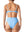 GENEVIEVE - BIKINI BOTTOM, BLUE CRINKLE