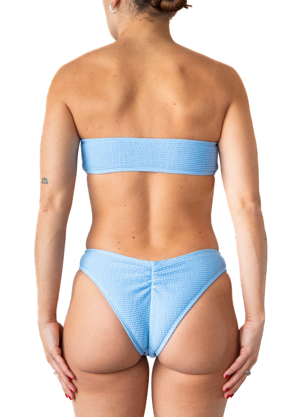 LIZZIE - BIKINI BOTTOM, BLUE CRINKLE