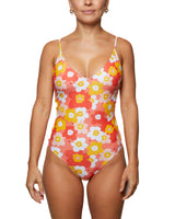 Anne one-piece swimsuit boho flowers