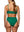 Chanel bikini top green rib / Haut de bikini Chanel vert côtelé