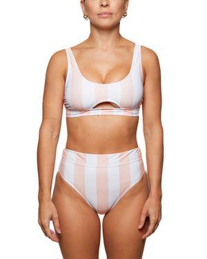 GENEVIÈVE - BIKINI BOTTOM, PINK STRIPES