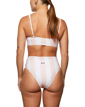 CHANEL - BIKINI TOP, PINK STRIPES