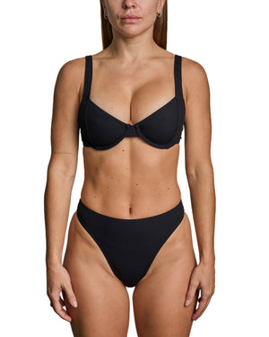 FLORENCE - BIKINI BOTTOMS, BLACK RIB
