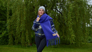 GENEVE - SCARF, ROYAL BLUE
