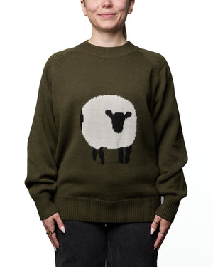 DAISY - CHANDAIL, KHAKI MOUTON