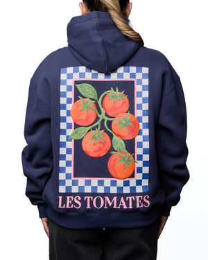 SHANIE - HOODY, NAVY "LES TOMATES"