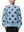 EVELYN - CHANDAIL, FLEURS CONTRASTEES BLEUES