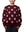 EVELYN - CHANDAIL, FLEURS CONTRASTEES ROUGES