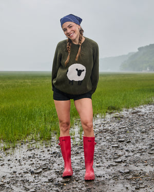 DAISY - CHANDAIL, KHAKI MOUTON
