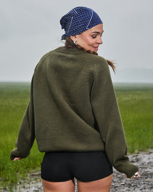 DAISY - CHANDAIL, KHAKI MOUTON