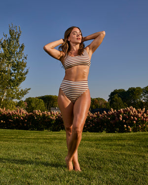 GENEVIEVE - BIKINI BOTTOM, LINES MULTI-BOURGOGNE COTELE