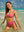 GENEVIEVE - BAS DE BIKINI, LIGNES ROUGES BRILLANT