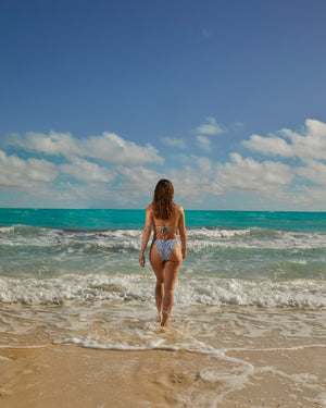 GEORGETTE - BAS DE BIKINI, ZEBRE DENIM