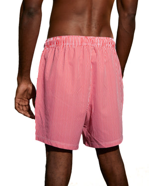 LOU - MAILLOT DE BAIN POUR HOMMES, LIGNES ROUGES