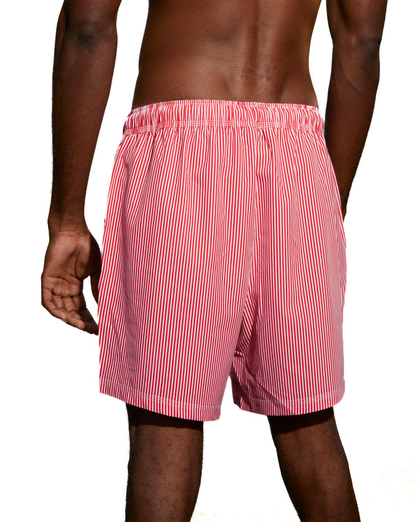 LOU - MEN'S SWIMWEAR, RED STRIPES
