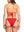 Natalia Bikini top red textured / Haut de bikini Natalia rouge texturé