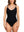 Anne ribbed black one-piece swimsuit / Anne maillot une pièce noir côtelé