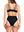 Florence ribbed black bikini top / Haut de bikini Florence noir côtelé