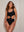 Rachel ribbed black one-piece swimsuit / Rachel maillot une pièce noir côtelé