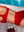 Geneviève bikini bottom red textured / Bas de bikini Geneviève rouge texturé