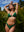 LIZZIE - BAS DE BIKINI, VERT COTELE