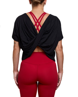 AURORE - T-SHIRT, BLACK