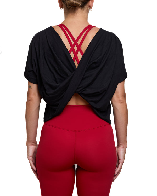 AURORE - T-SHIRT, BLACK