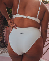 Geneviève bikini bottom white textured