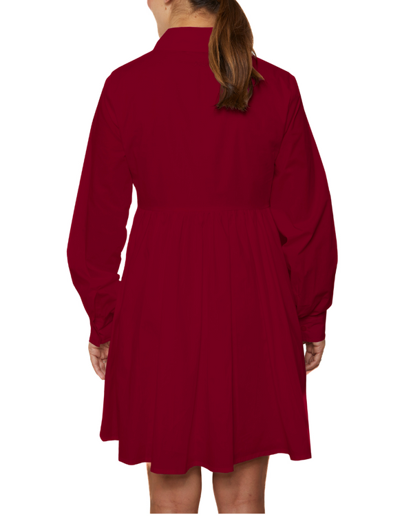 MIA - ROBE CHEMISE, ROUGE