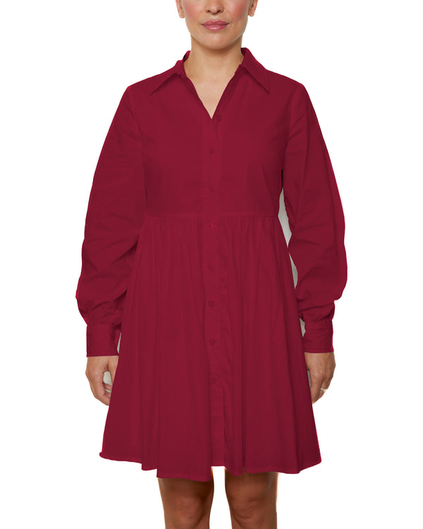 MIA - ROBE CHEMISE, ROUGE