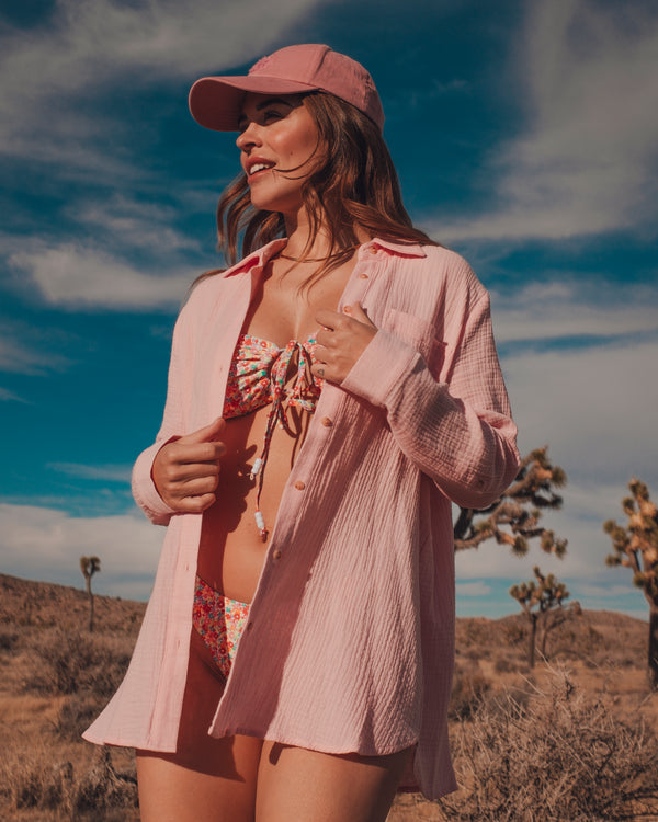 Pink long sleeve shirt