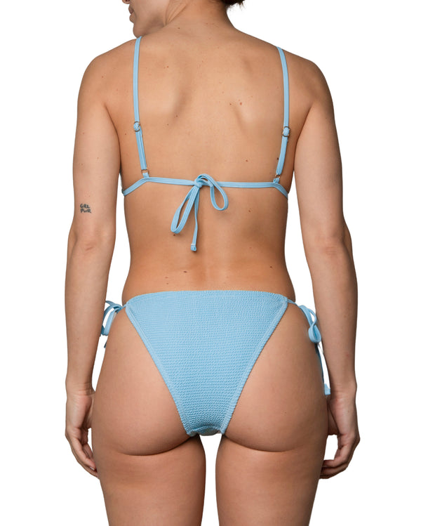 EMMA - HAUT DE BIKINI, BLEU TEXTURE