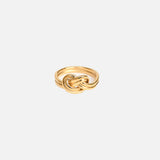 Knot ring gold plated / Bague avec noeud plaquée or
