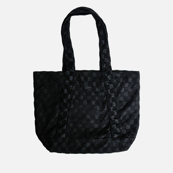 SAC JACQUARD NOIR EFFET DAMIER